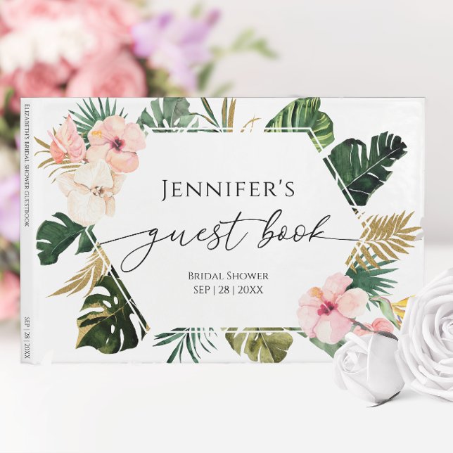 Tropical Floral Guest Book Bridal Shower (Creator Uploaded)
