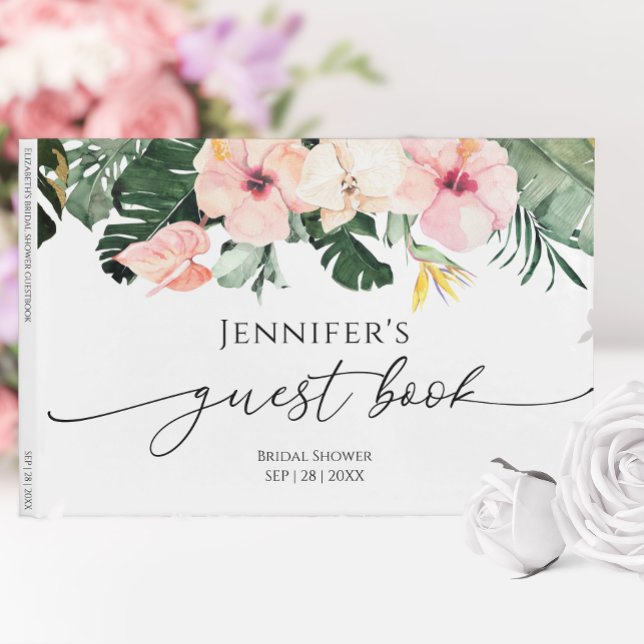 Tropical Floral Guest Book Bridal Shower (Creator Uploaded)