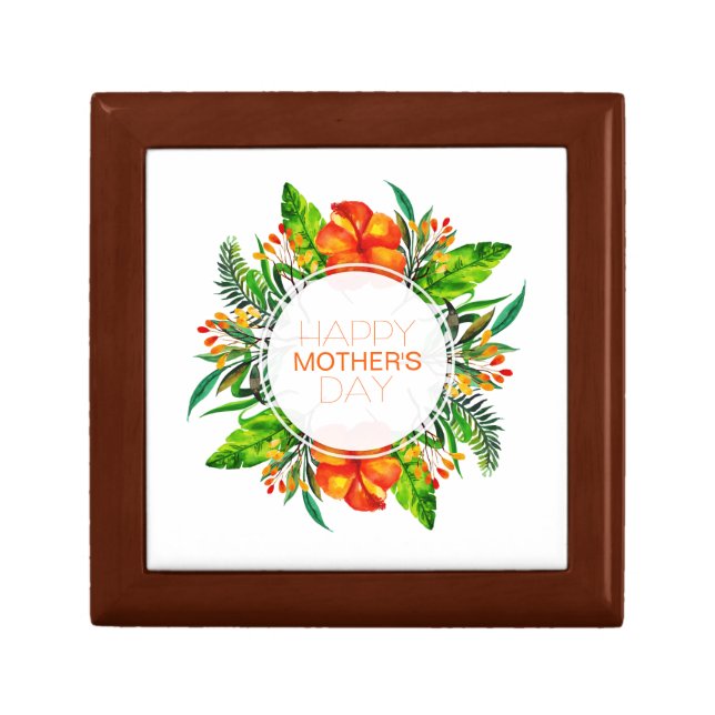 Tropical Floral Happy Mother's Day | Gift Box (Front)