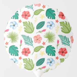 Tropical Floral Hawaiian Balloon
