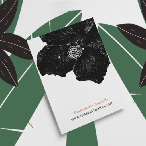 Customizable Earring Holder Business Card Templates