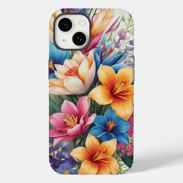 Tropical Floral hibiscus  Case-Mate iPhone Case (Back)