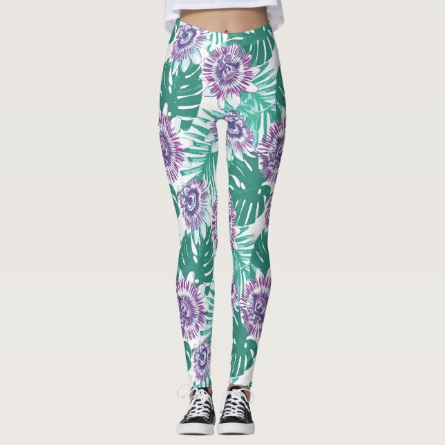 Tropical Floral Legging (Front)