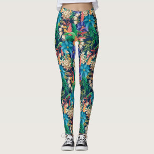 Tropical Floral Leggings