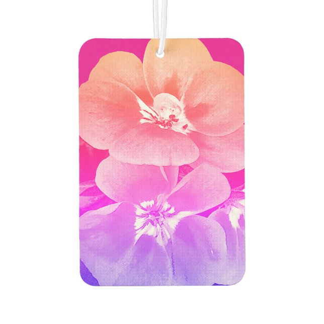 Tropical Floral Look Air Freshener (Back)