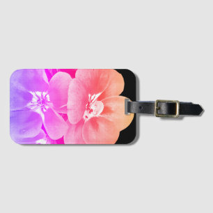 Tropical Floral Luggage Tag