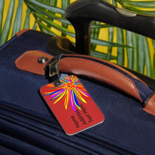 Tropical Floral Luggage Tags