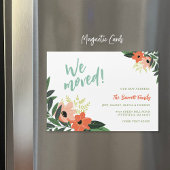 Tropical Floral Magnetic Moving Announcement