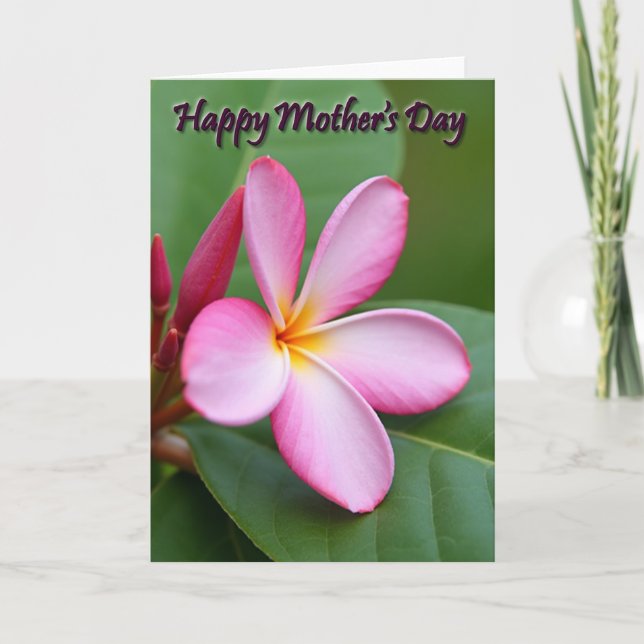 Tropical Floral Mothers Day Card (Front)