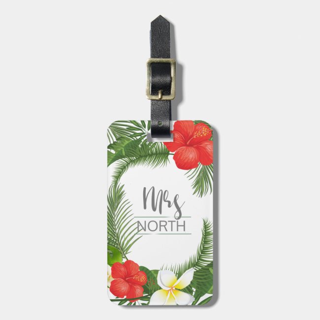 Tropical Floral Mrs Bride ID475