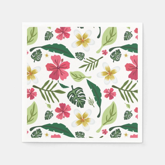Tropical Floral  Napkins (Front)