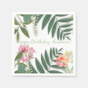 Tropical Floral  Napkins