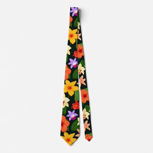 Tropical Floral Neck Tie (Front)