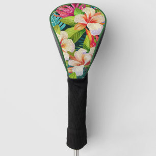Tropical Floral Oil Painting Style Golf Head Cover