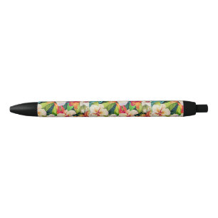 Tropical Floral Oil Painting Style Pen