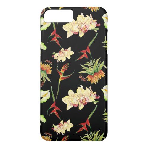 Tropical Floral Orchid Botanical Butterfly Beach iPhone 8 Plus7 Plus Case