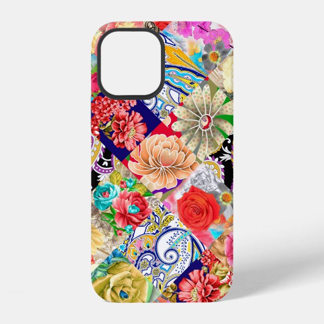 Tropical Floral Pattern Iphone Case (Back)