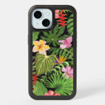 Tropical Floral Pattern Iphone 15 Case at Zazzle