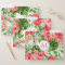 Tropical Floral Pattern Pink Hibiscus Monogram FF