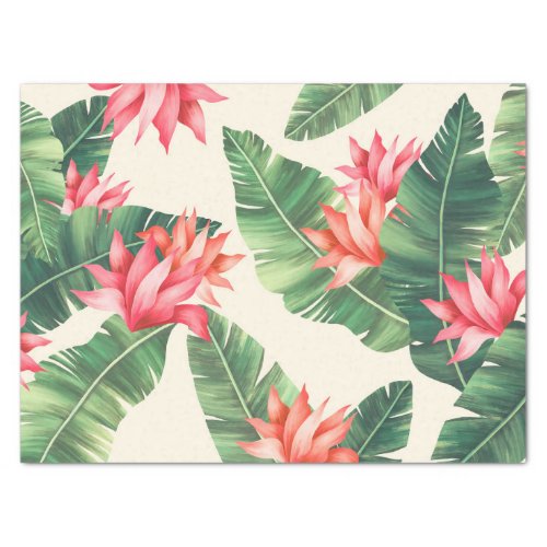 Tropical Floral pattern  tissue paper