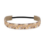 Tropical Floral Pattern With Tiger Athletic Headband