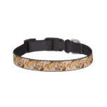Tropical Floral Pattern With Tiger Pet Collar