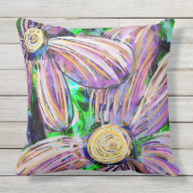 Tropical Floral Pillows Indoor & Outdoor