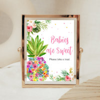 Tropical Floral Pineapple Babies are Sweet