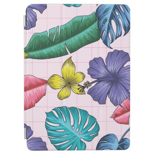 Tropical floral seamless leaves pattern iPad air cover