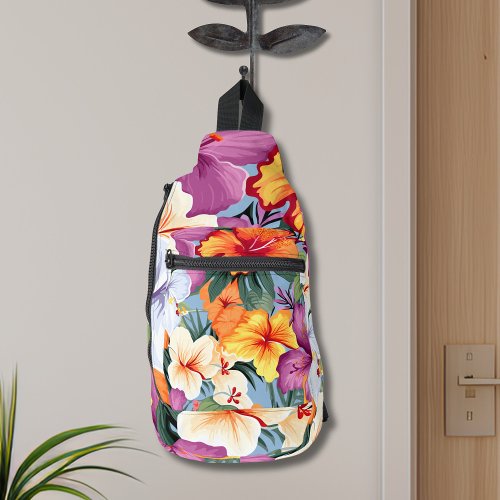 Tropical Floral Sling Bag