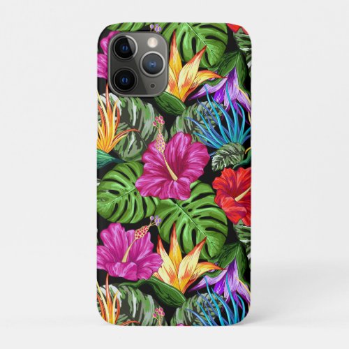 Tropical Floral Summer Mood Pattern iPhone 11 Pro Case