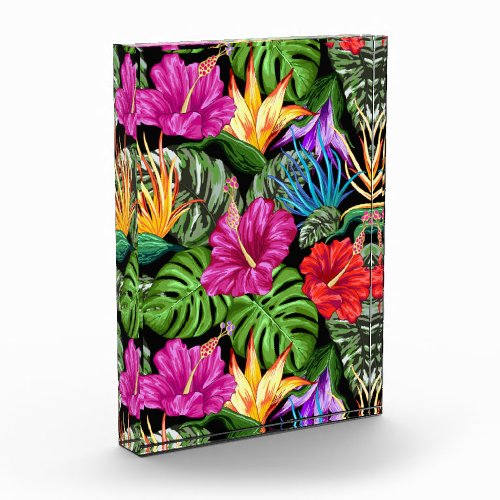 Tropical Floral Summer Mood Pattern Photo Block