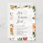Tropical Floral Surprise Adult 60th Birthday Party Invitation<br><div class="desc">Celebrate your special day with this beautiful surprise birthday party invitation features simple and stylish typography & tropical patterns. This design template is fully customizable.</div>