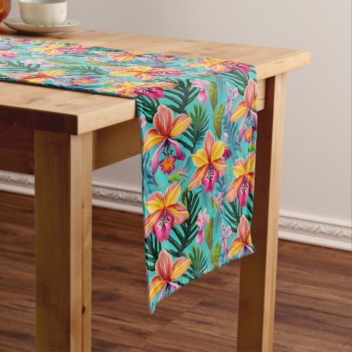 Tropical Floral Table Runner