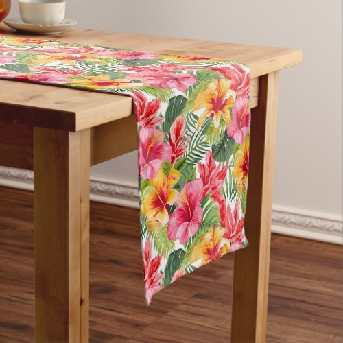 Tropical Floral Table Runner