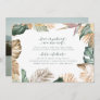 Tropical Floral Wedding Eloped Reception Invite