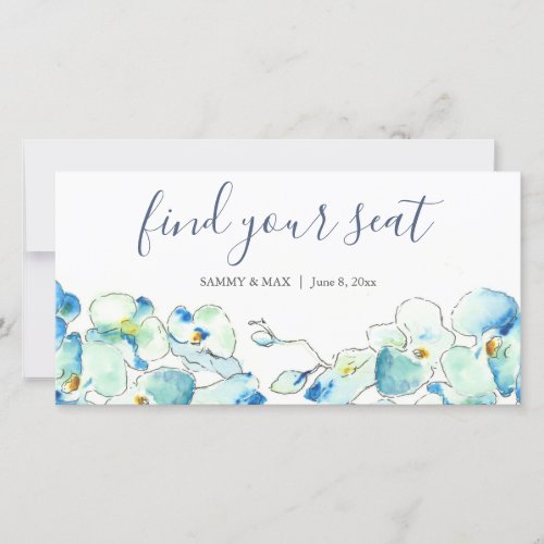 Tropical Floral Wedding Find Your Seat Sign