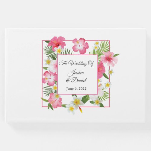 Tropical Floral Wedding     Guest Book