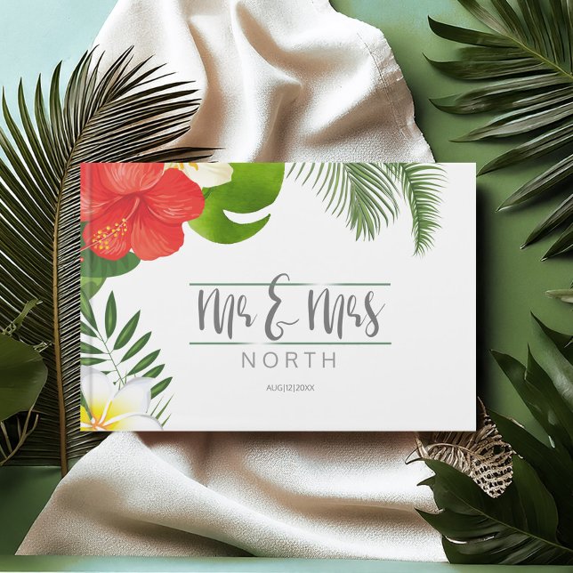 Tropical Floral Wedding  ID475 Guest Book (Creator Uploaded)