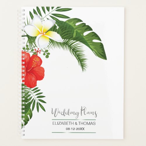 Tropical Floral Wedding ID475 Planner