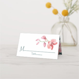Tropical Floral Wedding Personalized Place Card