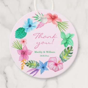 Tropical Floral Wreath - Thank You