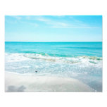 Tropical Florida Beach Sand Ocean Waves Sandpiper Photo Print at Zazzle