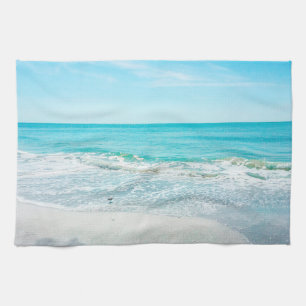 Tropical Florida Beach Sand Ocean Waves Sandpiper Towel