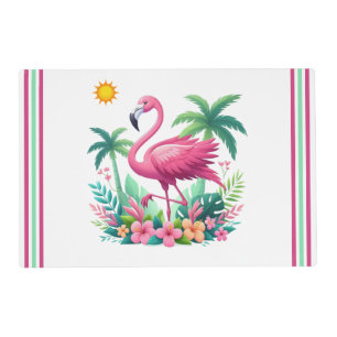 Tropical/Florida pink flamingo Placemat