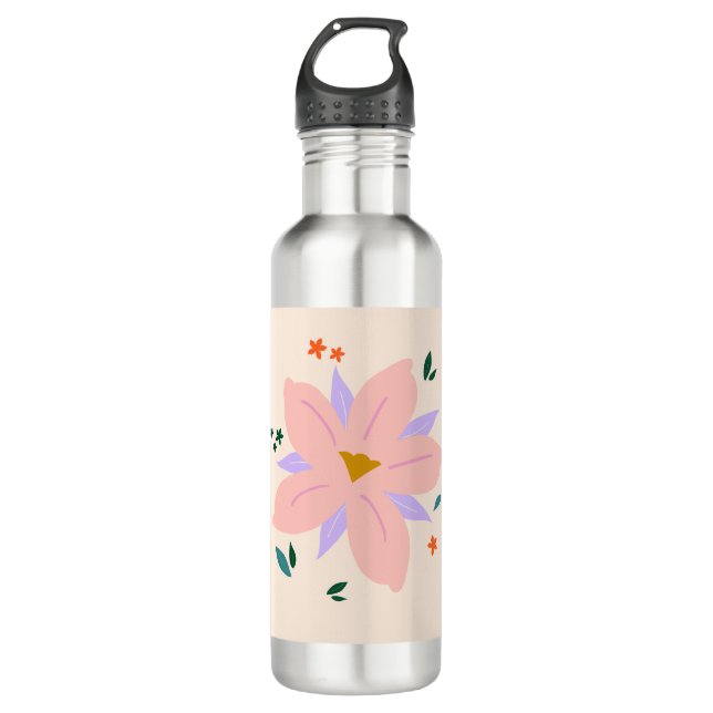 Tropical Flower | 02 Stainless Steel Water Bottle (Front)