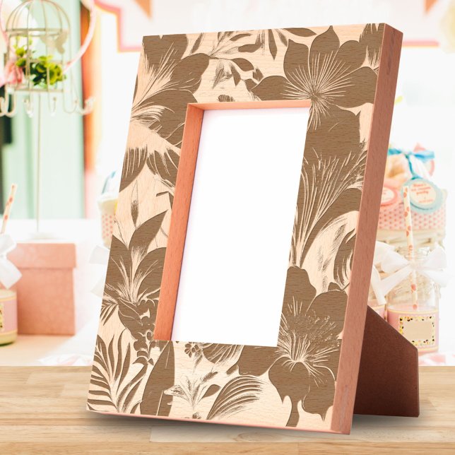 Tropical flower and Leave Pattern Engraved Frames (Creator Uploaded)