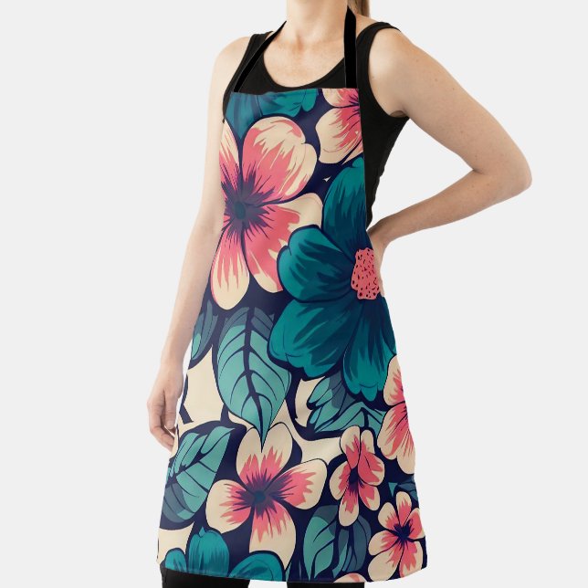 Tropical Flower Apron (Insitu)