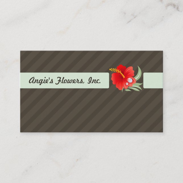 Tropical Flower Business Card (Front)