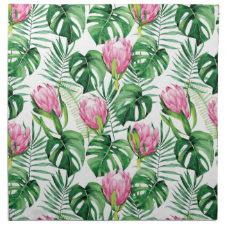 Tropical Flower Cloth Napkin